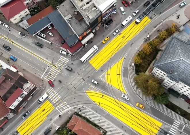 Kocaeli’nde tramvay hattında yaya güvenlik çalışması